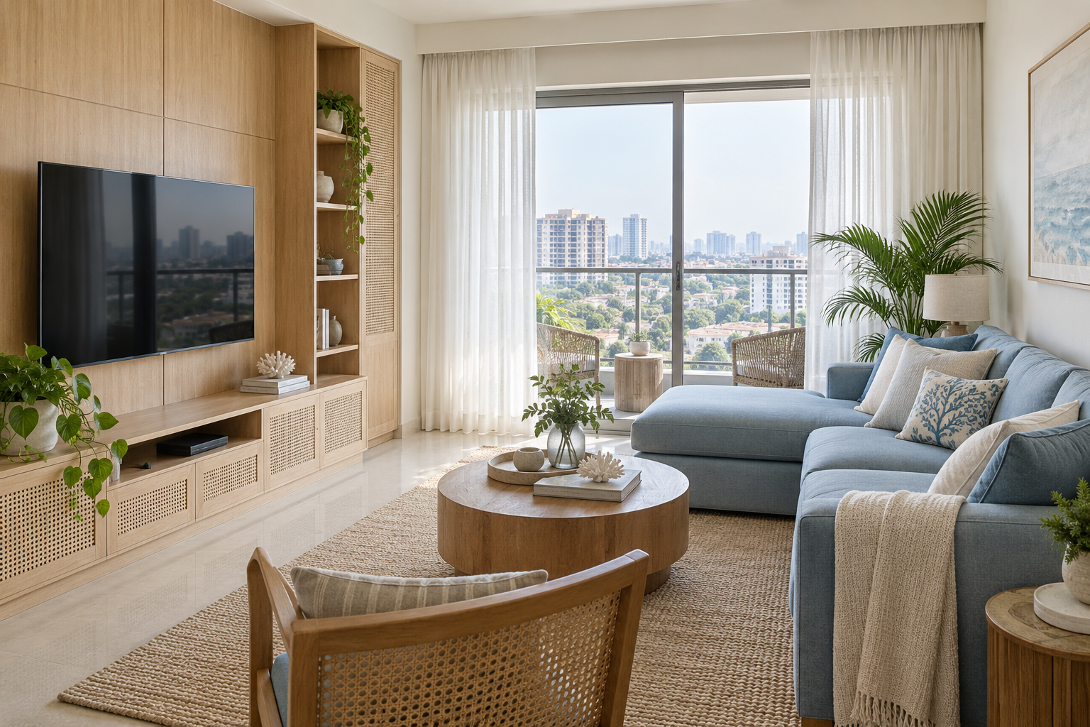 Coastal Modern interior design concept
