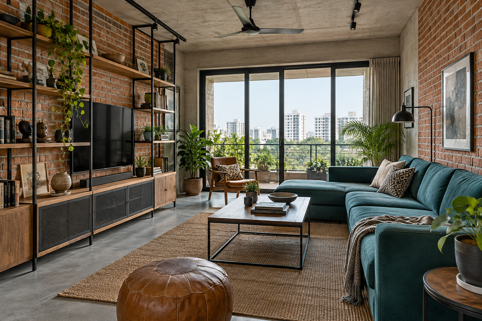 Urban Industrial interior design concept