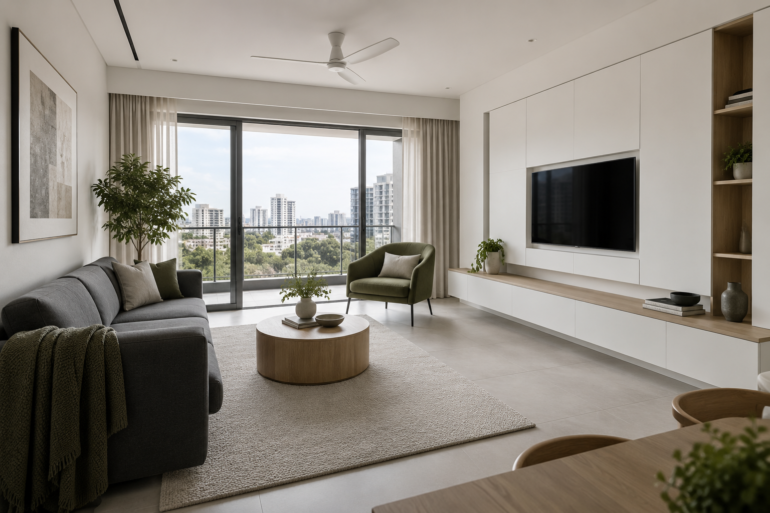Modern Minimalist interior design concept